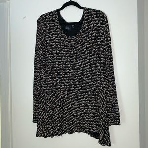 ASOS Curve Animal Peplum Top, US 20